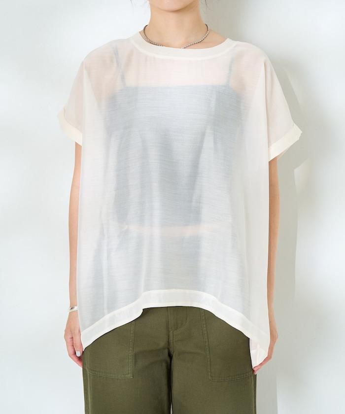 法式短袖透視T恤 長袖襯衫