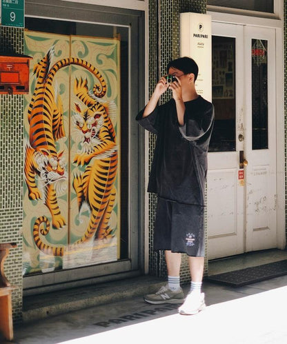 聯名 全夜桑拿 粉末加工裡毛套裝 揹包附帶