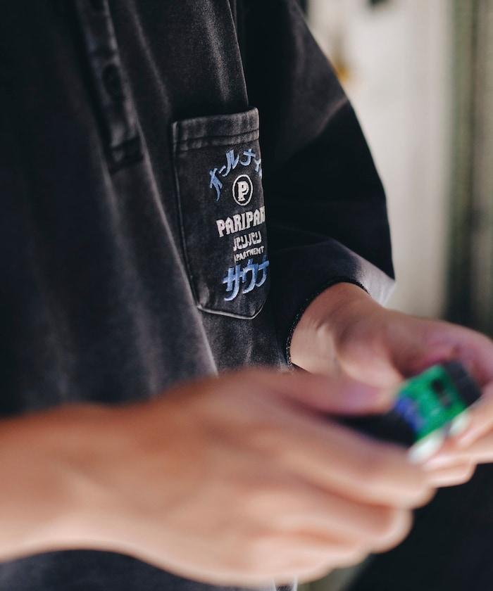 聯名 全夜桑拿 粉末加工裡毛套裝 揹包附帶