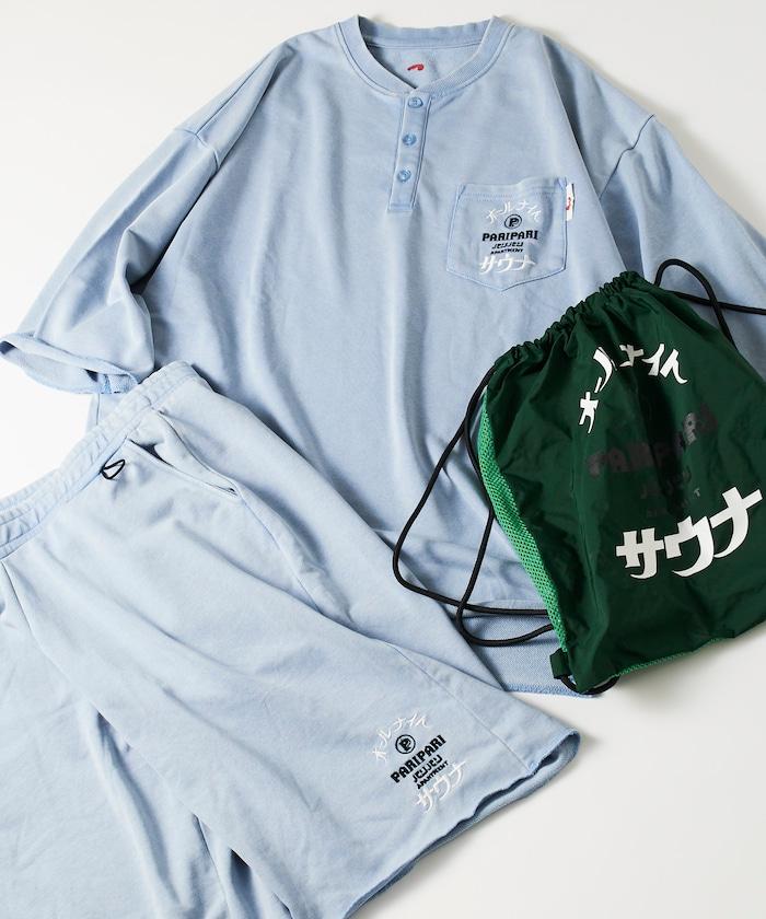 聯名 全夜桑拿 粉末加工裡毛套裝 揹包附帶