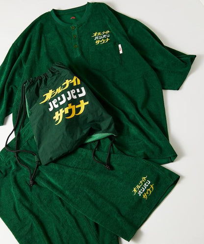 聯名 全夜間桑拿 精緻抓絨套裝 帶揹包