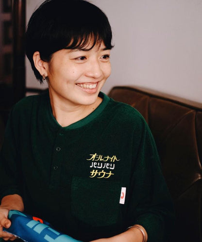 聯名 全夜間桑拿 精緻抓絨套裝 帶揹包