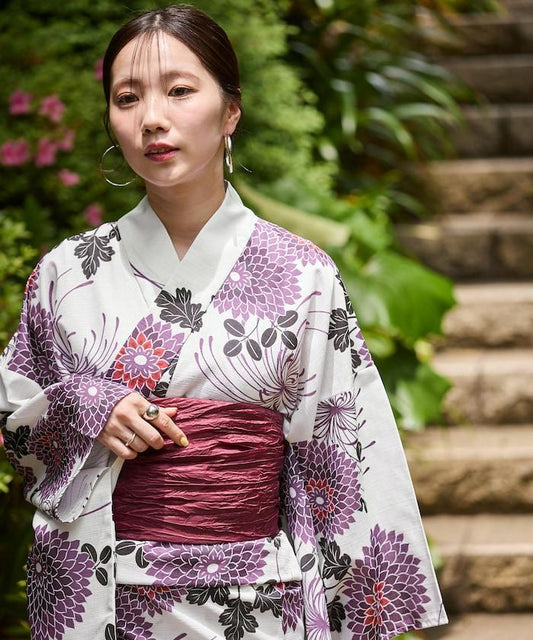 浴衣 3件套裝(浴衣・腰帶・木屐)