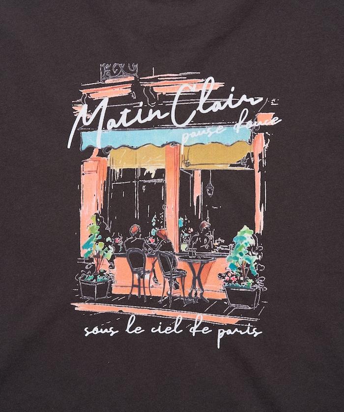 城市風景印花T恤