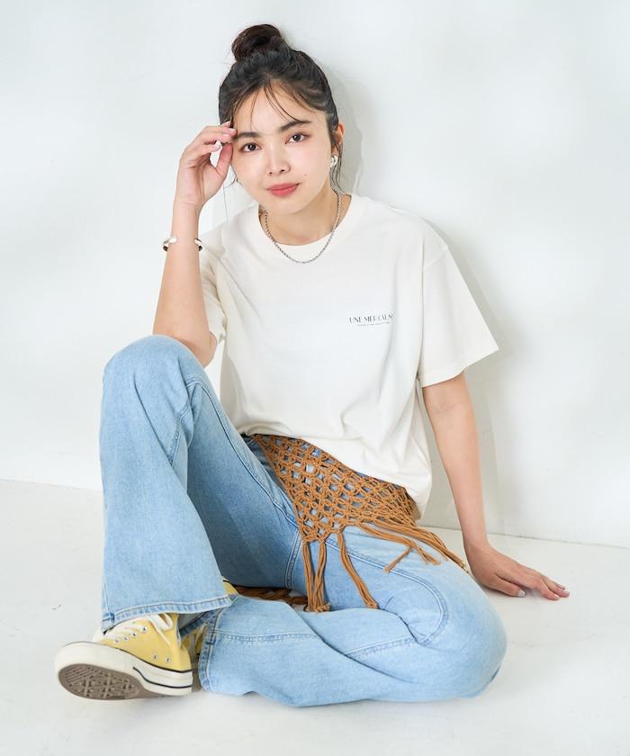 城市風景印花T恤