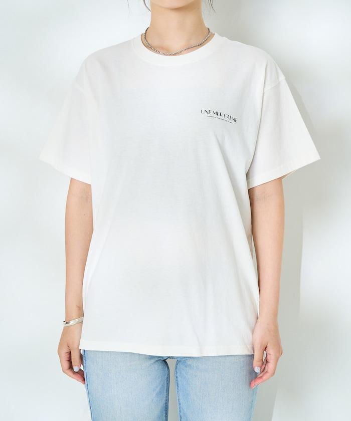 城市風景印花T恤