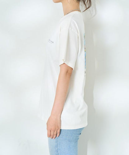 城市風景印花T恤