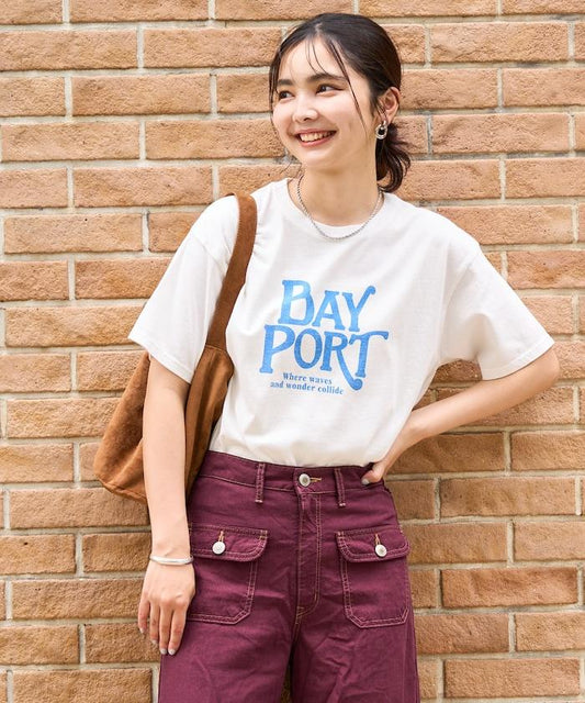 淡色復古印花T恤