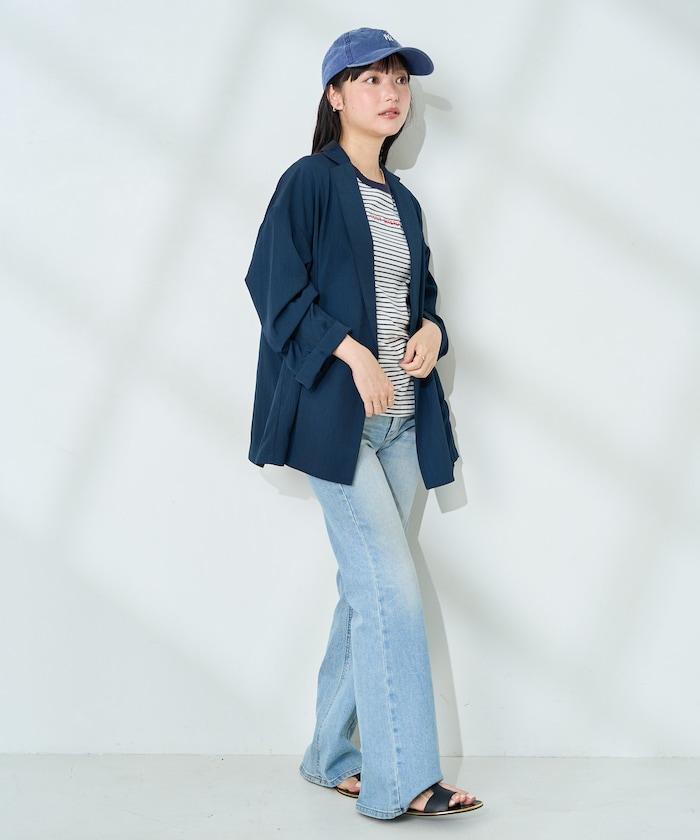 <接觸冷感/可機洗> 夏季涼爽 襯衫夾克＜可搭配套裝＞