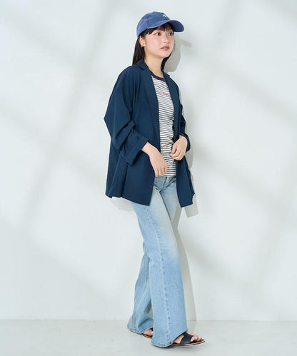 <接觸冷感/可機洗> 夏季涼爽 襯衫夾克＜可搭配套裝＞