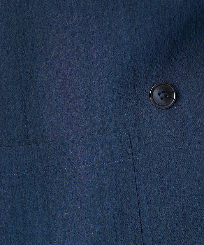 <接觸冷感/可機洗> 夏季涼爽 襯衫夾克＜可搭配套裝＞