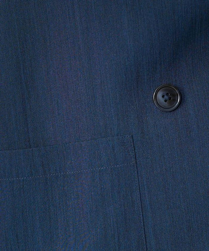 <接觸冷感/可機洗> 夏季涼爽 襯衫夾克＜可搭配套裝＞