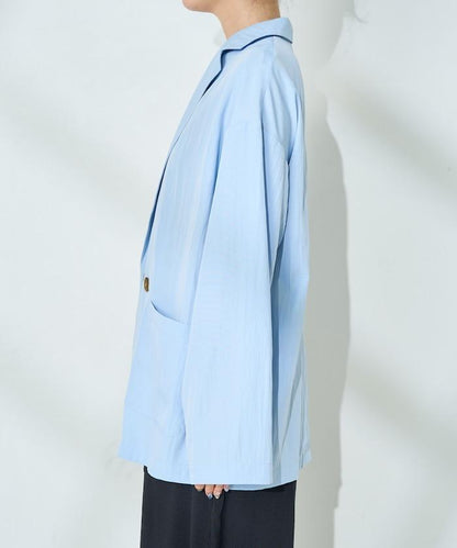 <接觸冷感/可機洗> 夏季涼爽 襯衫夾克＜可搭配套裝＞