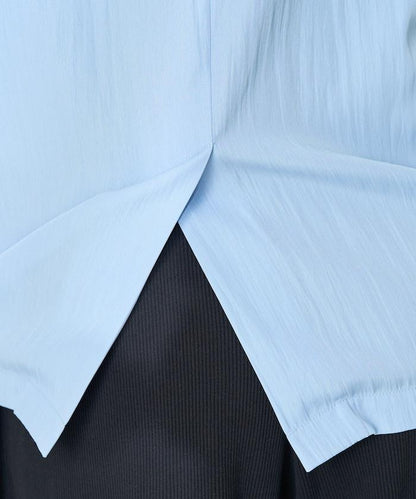 <接觸冷感/可機洗> 夏季涼爽 襯衫夾克＜可搭配套裝＞