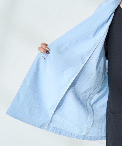 <接觸冷感/可機洗> 夏季涼爽 襯衫夾克＜可搭配套裝＞