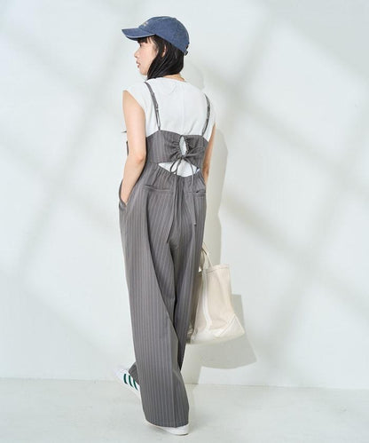 <接觸冷感/防紫外線>功能面料 簡易連體褲