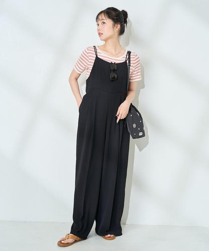 <接觸冷感/防紫外線>功能面料 簡易連體褲