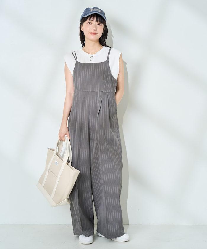 <接觸冷感/防紫外線>功能面料 簡易連體褲