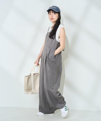 <接觸冷感/防紫外線>功能面料 簡易連體褲