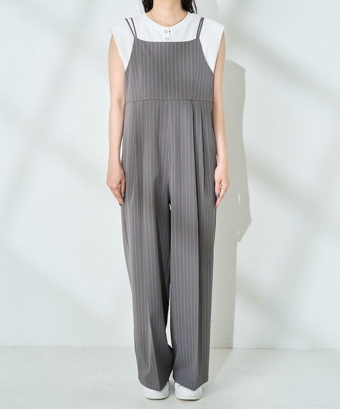 <接觸冷感/防紫外線>功能面料 簡易連體褲