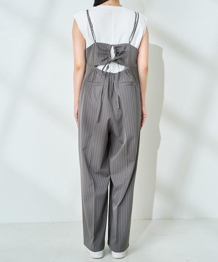 <接觸冷感/防紫外線>功能面料 簡易連體褲