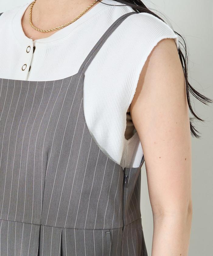 <接觸冷感/防紫外線>功能面料 簡易連體褲