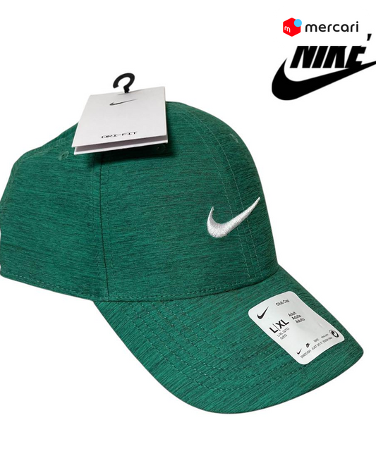 【新品タグ付き】NIKE ナイキ　キャップ　帽子　緑　白　グリーン　刺繍　L (新品、未使用)