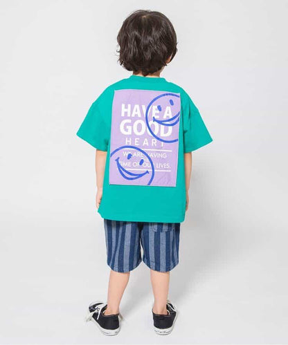 背面印花刺繡T恤