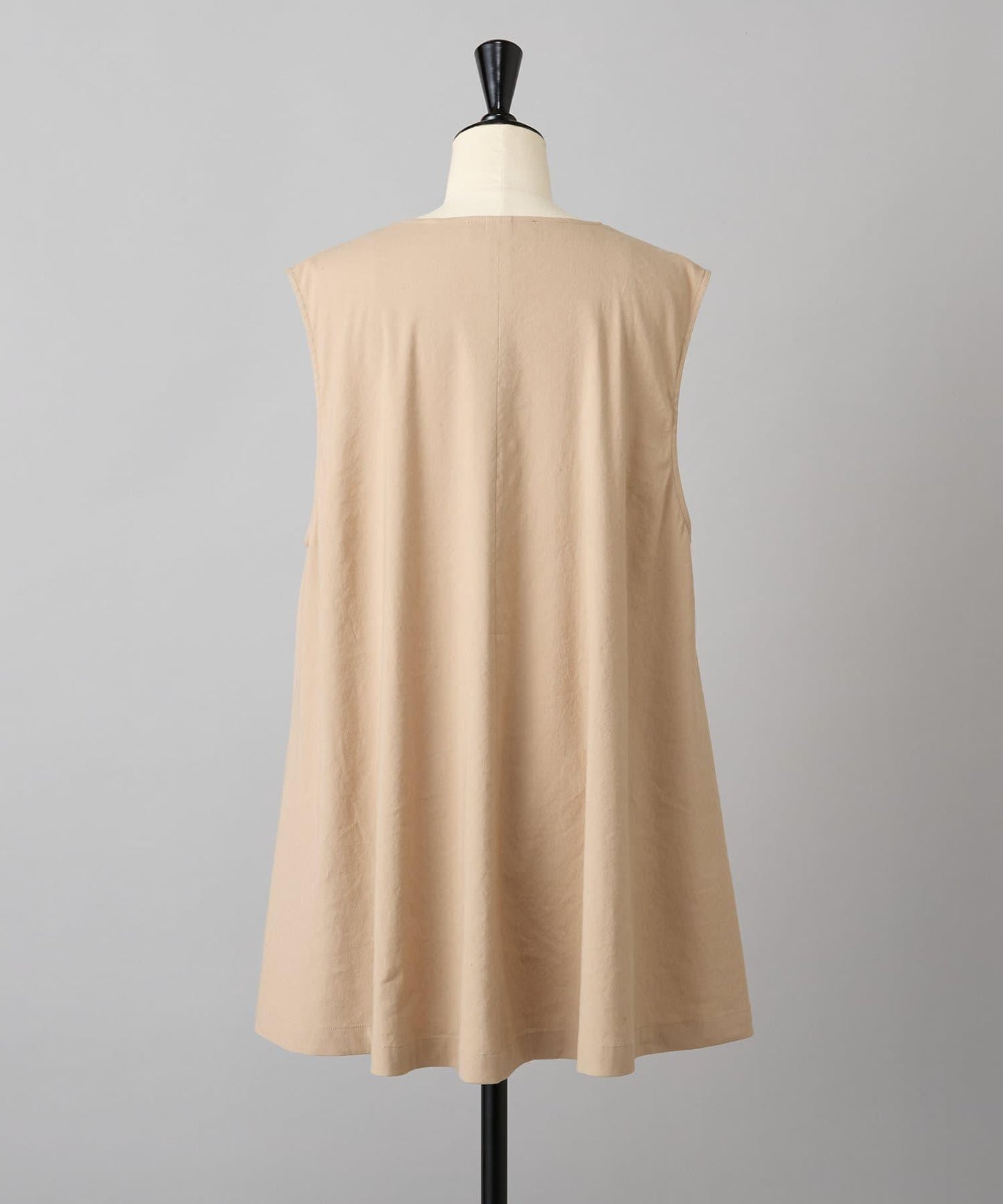 亞麻混合U領喇叭西裝外套