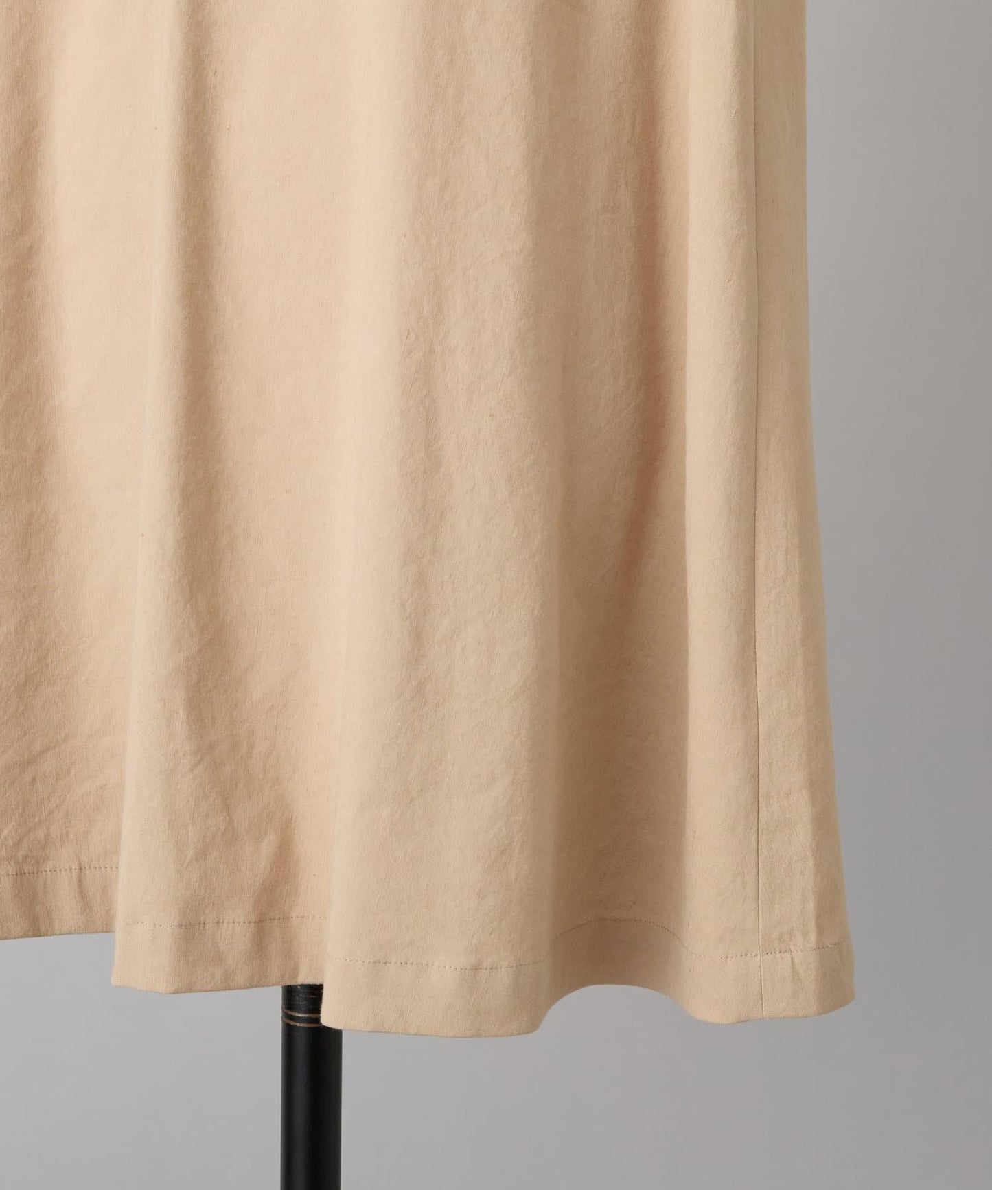 亞麻混合U領喇叭西裝外套