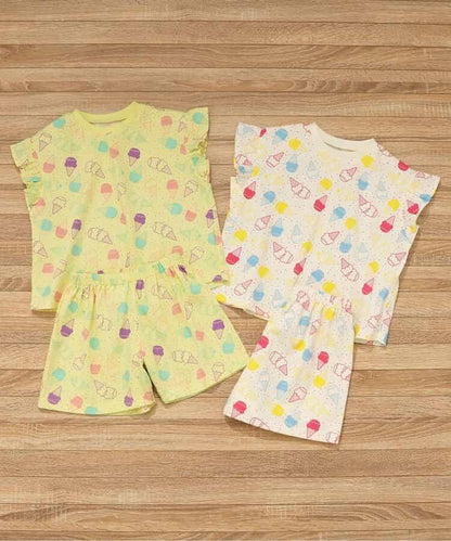 冰淇淋圖案套頭睡衣