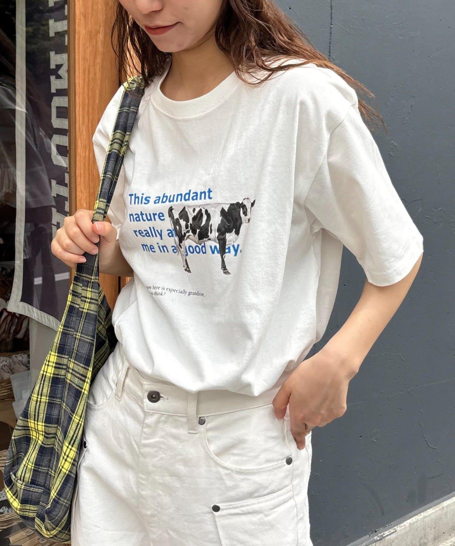 【男女通用】牛圖案T恤
