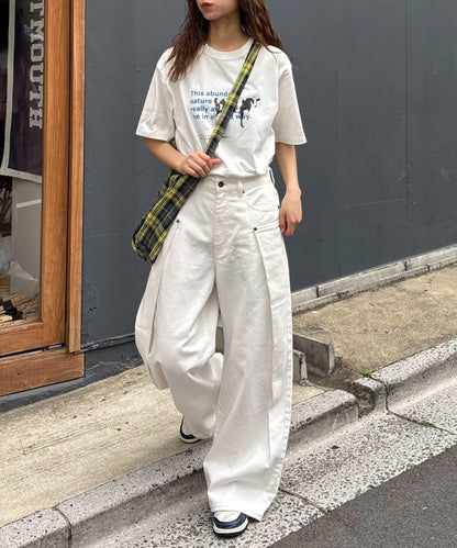【男女通用】牛圖案T恤