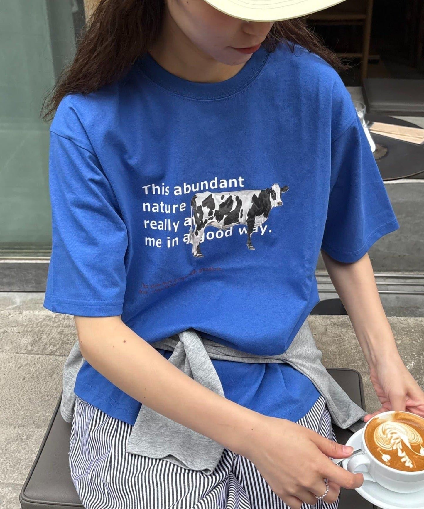 【男女通用】牛圖案T恤