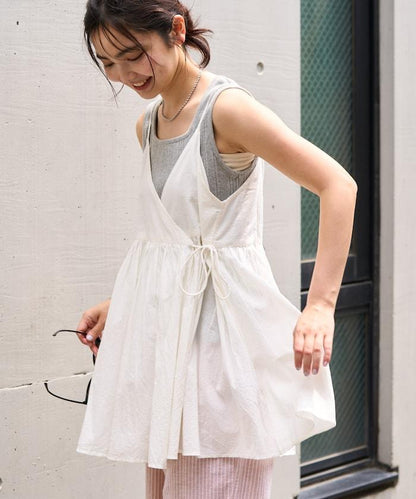 印度卡什米爾吊帶長款束腰襯衫