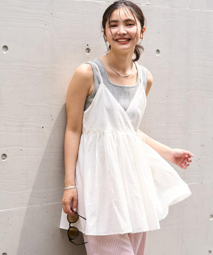 印度卡什米爾吊帶長款束腰襯衫