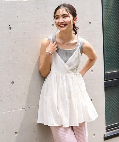 印度卡什米爾吊帶長款束腰襯衫