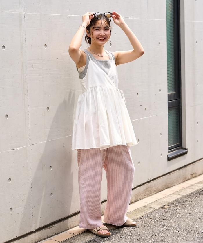 印度卡什米爾吊帶長款束腰襯衫