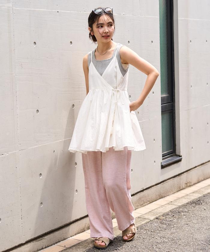 印度卡什米爾吊帶長款束腰襯衫