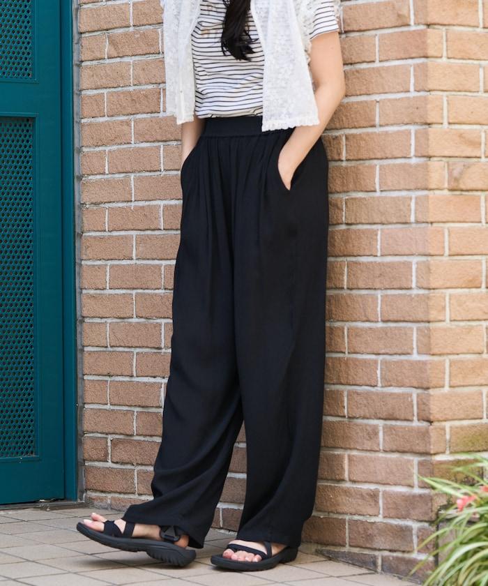 顏色喬策松紗褲/舒適褲