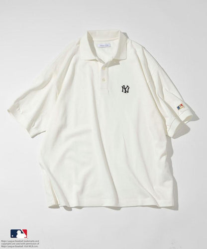 MLB Major League Baseball 單標誌 短袖 Polo衫