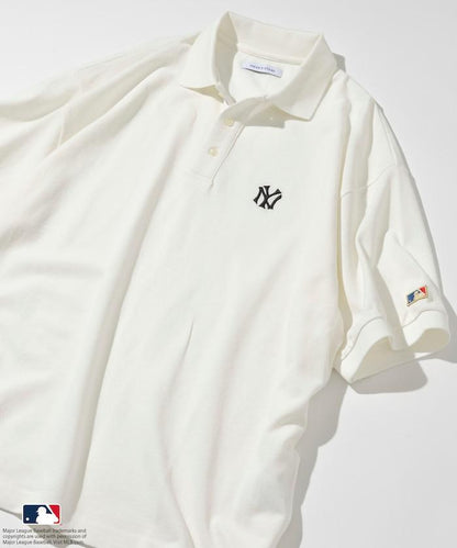 MLB Major League Baseball 單標誌 短袖 Polo衫