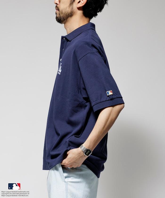 MLB Major League Baseball 單標誌 短袖 Polo衫