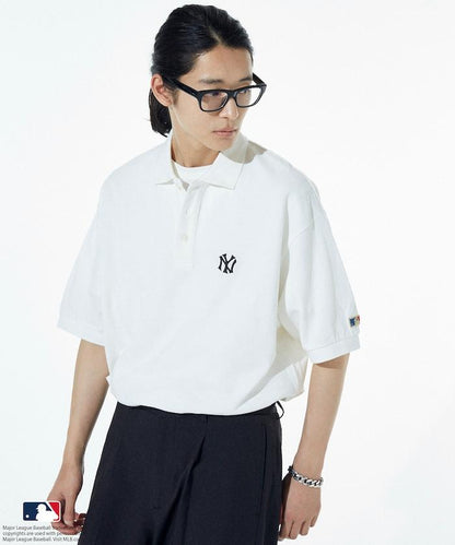 MLB Major League Baseball 單標誌 短袖 Polo衫