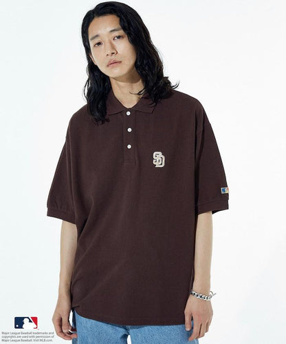 MLB Major League Baseball 單標誌 短袖 Polo衫