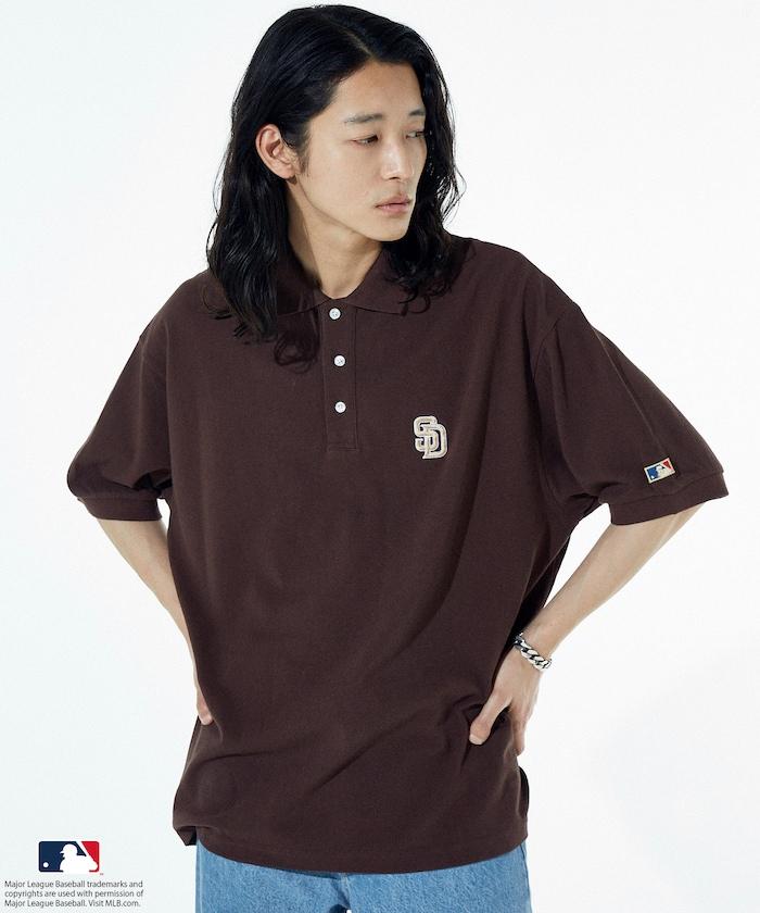 MLB Major League Baseball 單標誌 短袖 Polo衫