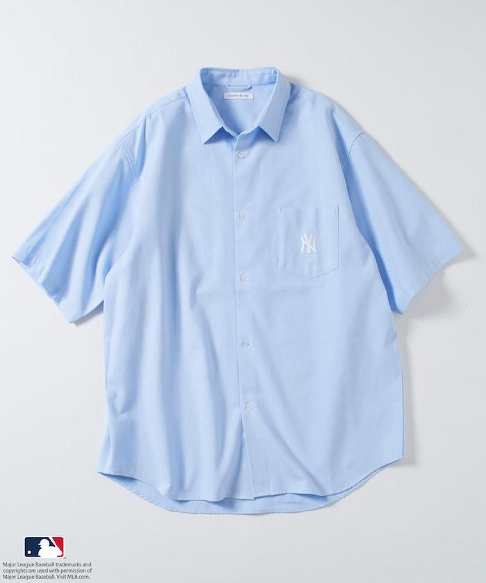 聯名 MLB 美國職業棒球大聯盟 短袖 牛津紡 襯衫
