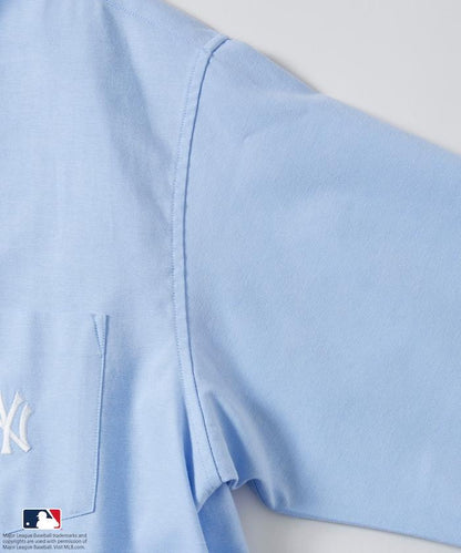 聯名 MLB 美國職業棒球大聯盟 短袖 牛津紡 襯衫