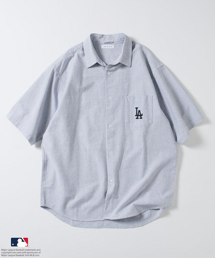 聯名 MLB 美國職業棒球大聯盟 短袖 牛津紡 襯衫