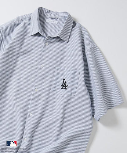 聯名 MLB 美國職業棒球大聯盟 短袖 牛津紡 襯衫